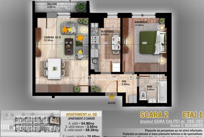 Apartament 2 camere Titan - 1