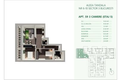 Apartament 3 camere cu balcon | Metrou Mihai Bravu I COMISION 0 % - 10