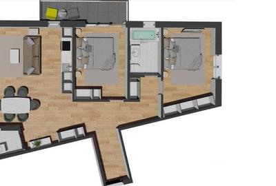 Apartament 3 camere 88 mp cu 2 balcoane, zona Vivo - 19