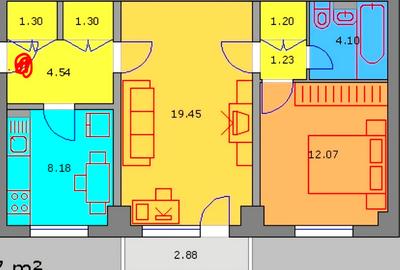 Vand apartament 2 camere, complet mobilat, centrala proprie, loc parcare de - 12