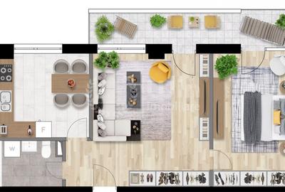 Proiect Nou! | Apartament 2 camere | Etaj 2 | Balcon | Intre Lacuri - 2