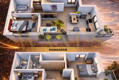 Apartament pe 2 Niveluri - SU 100MP I 3 Balcoane - zona Pod IRA - 1