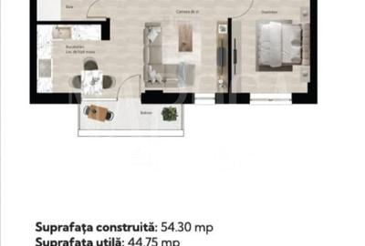 Apartament cu 2 camere semidecomandat în Băile Felix