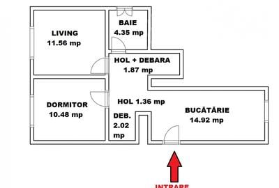 COMISION 0!  Apartament 2 camere 46 mp utili de vanzare in Strand - 1