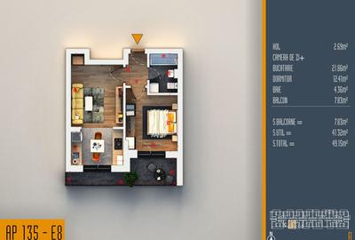 Apartament cu 2 camere decomandat în Theodor Pallady