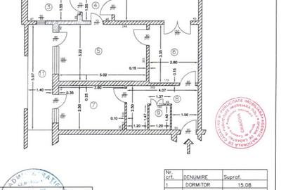 Apartament cu 3 camere circular, mobilat în Central