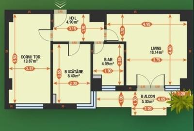 2 Camere Tip1 D. 55mp Evergreen Towers Tatarasi - 500m Kaufland - Mobilat - 8
