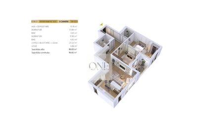 Apartament 3 Camere Bloc Nou - 3