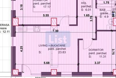 Apartament cu 3 camere, bloc nou, 2 terase Baia Mare Comision 0 - 2