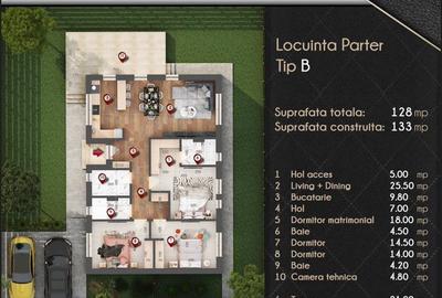 Casa cu sistem ventilatie HVAC | Pompa de caldura | Smart Home  | Teren 470 mp - 20