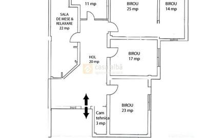 Central, spatiu birouri 135mp, amenajat - 3
