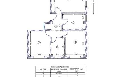 Ap 3 CD, 63 mp+4.80 mp balcon  cu un loc de parcare inclus - 145000 Euro cu TVA - 10