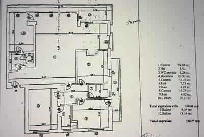 Apart. 4 camere | Primăverii – Bordei | 160 mp utili + 27 mp terase | Etaj 1 - 25