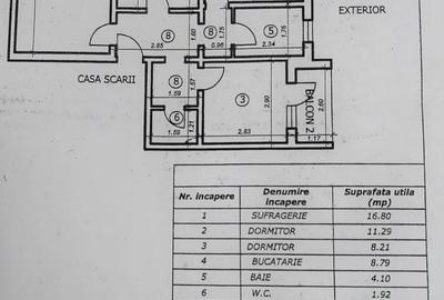 De închiriat 3 camere Piata Sud - 9