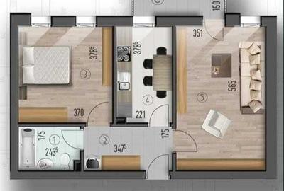 Apartament 2 camere. Decomandat. Loc de parcare. Bld. Metalurgiei. - 8