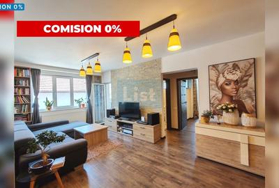Apartament cu 3 camere semidecomandat, mobilat în Semicentral
