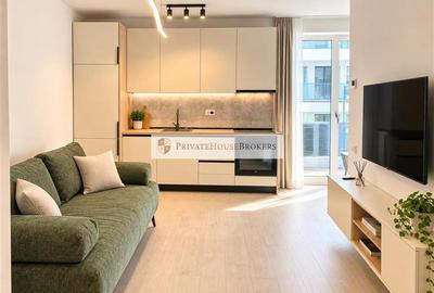 Apartament cu 2 camere semidecomandat, mobilat în Pipera