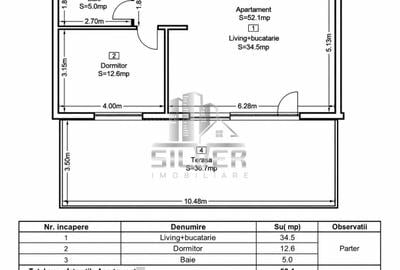 Apartament cu 2 camere/terasa 37 mp/garaj/imobil calitativ/Eroilor - 2