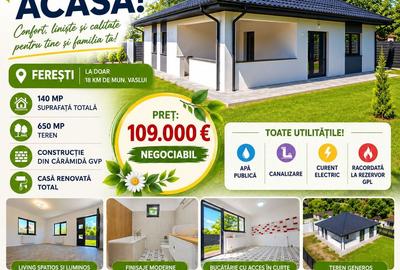 Casă individuală cu 3 camere în Ferești