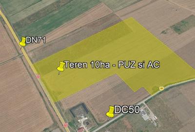 Teren Construcții intravilan de 99330 mp, în Ulmi