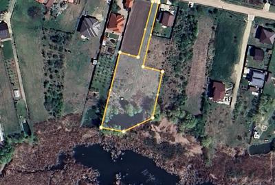 Teren 3500mp cu lac privat in Peris cu toate utilitatile