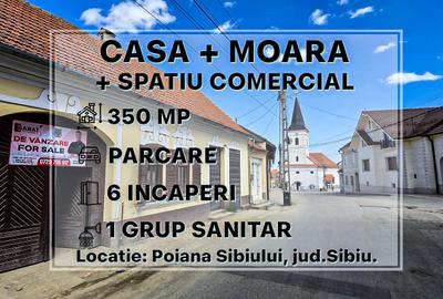 Casa + Moara + Spatiu Comercial, langa Primarie, 3 intrari |VIDEO - 1