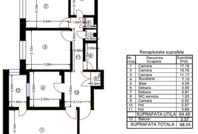 Drumul Taberei-Gheorhe Latea-Apartament de 3 camere decomandat - 6