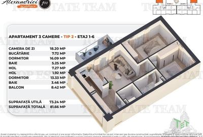 Apartament 3 Camere, Constructie Noua, Rahova - 7