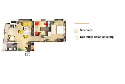 Apartament 3 camere in apropiere de Parcul Central - 6