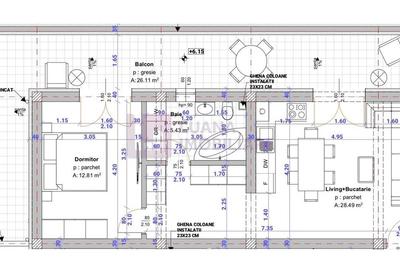 Apartament 2 camere | gradina 23 mp + logie | incalzire pardoseala | finisat la - 6