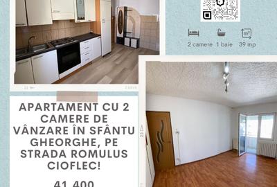 Apartament cu 2 camere de vânzare în Sfântu Gheorghe, pe strada Romulus Cioflec!