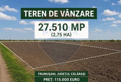 Teren agricol extravilan de 27510 mp, în Postăvari