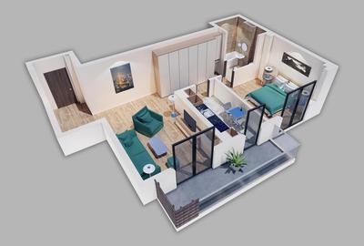 02C Apartament 2 camere Metrou Straulesti, Bucurestii Noi  mutare imediata - 3