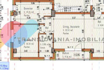 Apartament 4 camere, 92,48 mp, zona Campina - 1