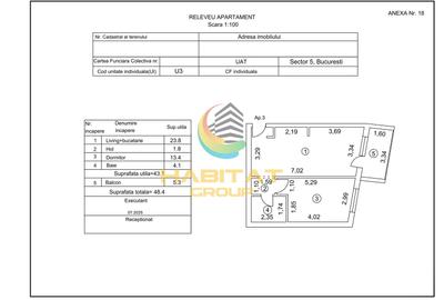 Apartament 2 Camere Open Space 48.4Mp Bloc Nou Sector 5 - 2