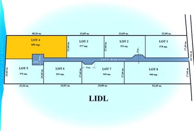 SNAGOV, lipit de Lidl, cu deschidere la Lacul Snagov, 875 mp. teren liber - 1