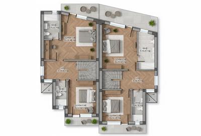 Otopeni – Vile individuale P+1+M | Design modern & clasic | Înaltă calitate - 12