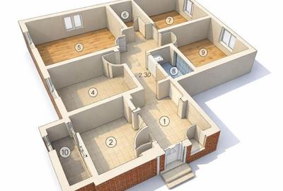 Apartament cu 4 camere decomandat - 1982 - 92mp - 1