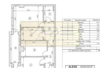Apartament cu 3 camere decomandat în Tătărași