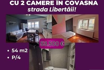 De vânzare apartament cu 2 camere în Covasna, pe strada Libertăii!