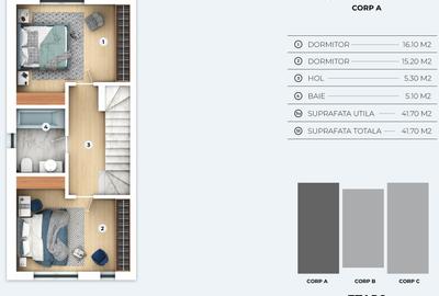 Complex de vile tip duplex si triplex  OTOPENI - PRETURI ATRACTIVE - 14