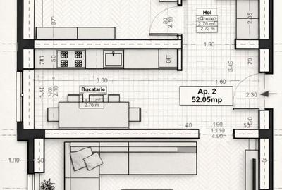 Proprietar vând apart. 2 camere+parcare in CF,  2025, mobilat premium Staer - 1