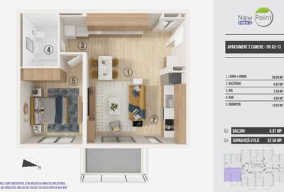 Apartament 2 camere Pipera - Avans 10.000 euro - 16