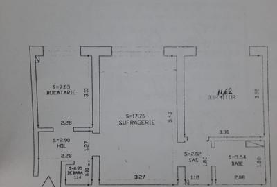 Apartament cu 2 camere, zona Podu Ros - 1