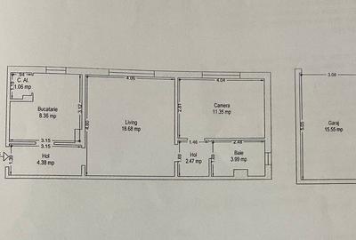 COMISION 0, Apartament 2 Camere, 52mp, GARAJ CF, Parter Inalt, Sagului - 10