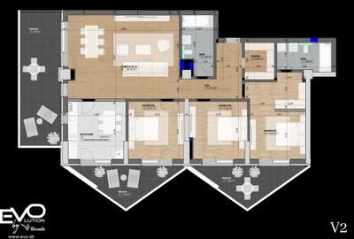 AP. 4 CAMERE | SE | 129 MP | SHOPPING CITY SIBIU | Evolution Apartments - 3