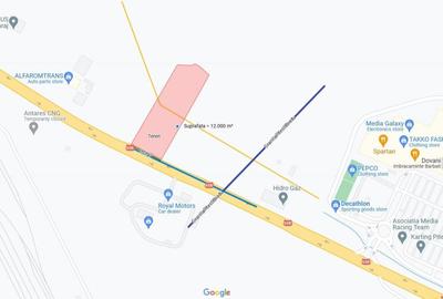 Teren in zona comerciala | Vama Pitesti |  S: 12.000 mp | Deschidere 65m | Autos - 4
