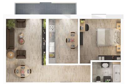 Apartament 56.15 mp utili 2 camere etaj 1 bucatarie inchisa Dna Stanca - 7