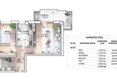 Apartament 2 camere, tip 2, disponibil pe etajul 1 si 2 - Galata - ESQ Village 3 - 3
