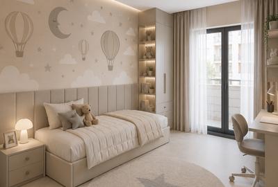 Apartament cu 3 camere semidecomandat în Nicolina